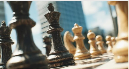 Chess pieces representing bold strategic choices